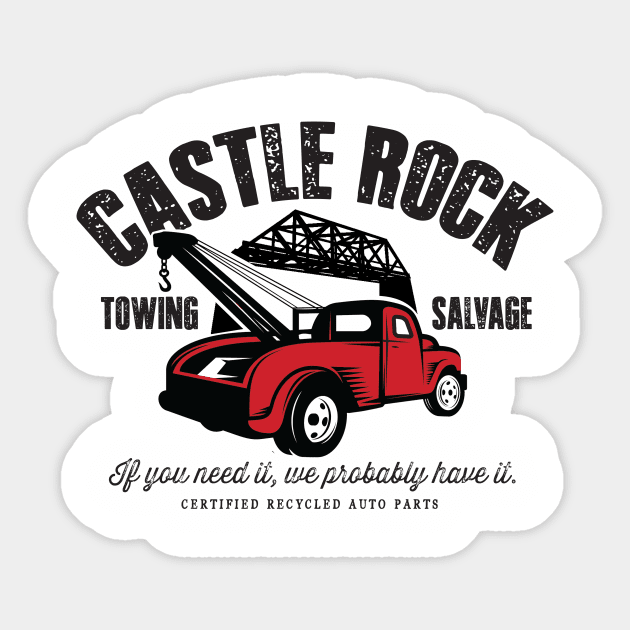 Castle Rock Salvage Sticker by MindsparkCreative